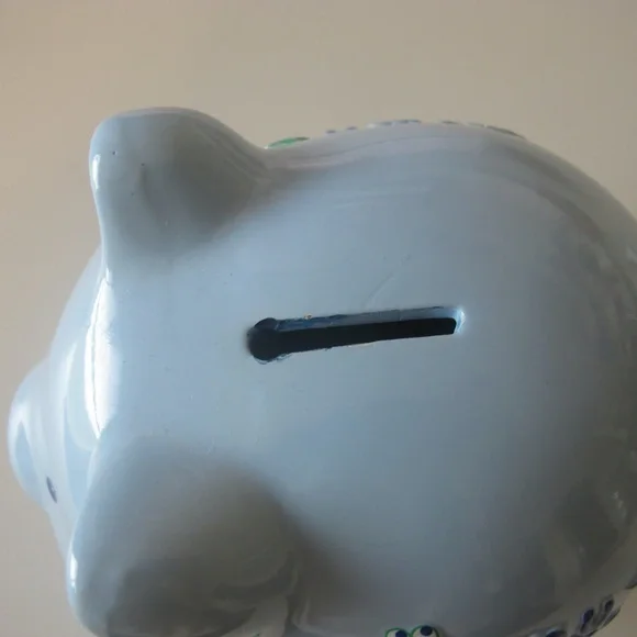 My First Piggy Bank for Toddlers/Kids Light Blue EUC - Picture 4 of 5